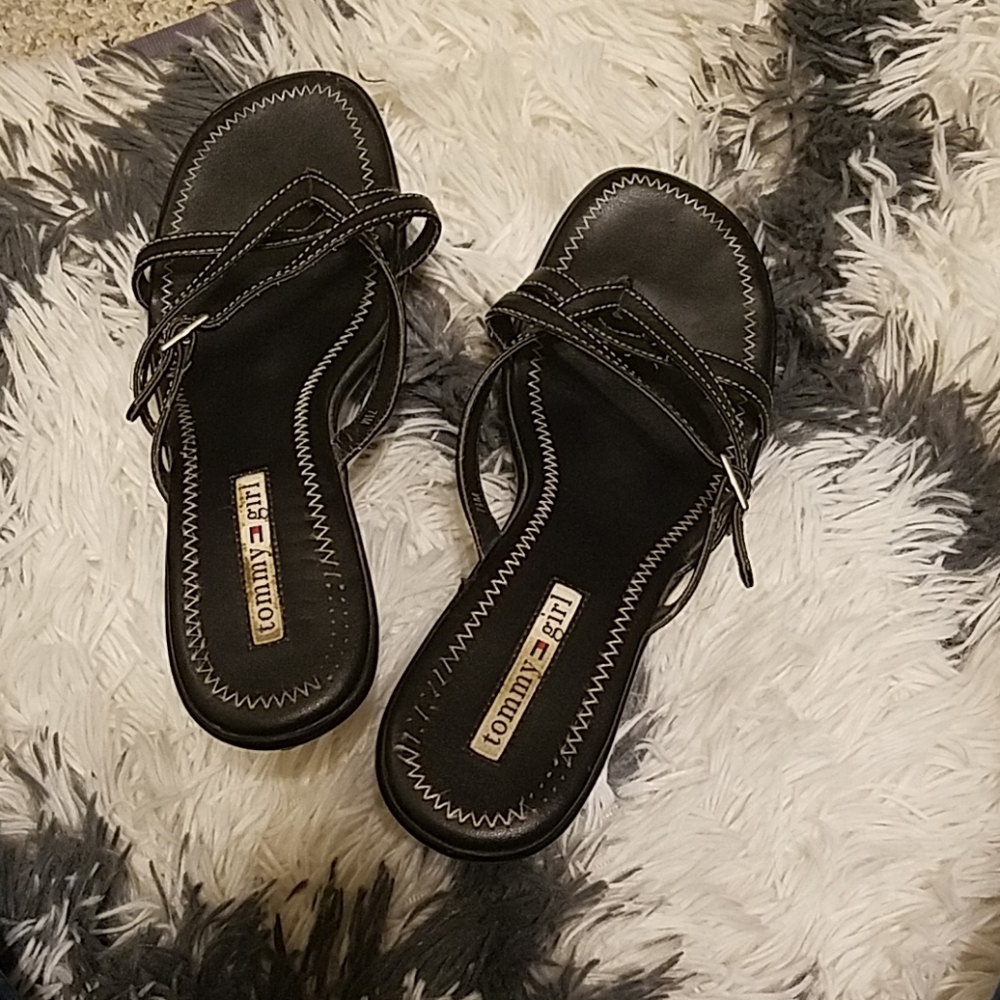 Womens size 7.5 Tommy Girl Sandle Wedge